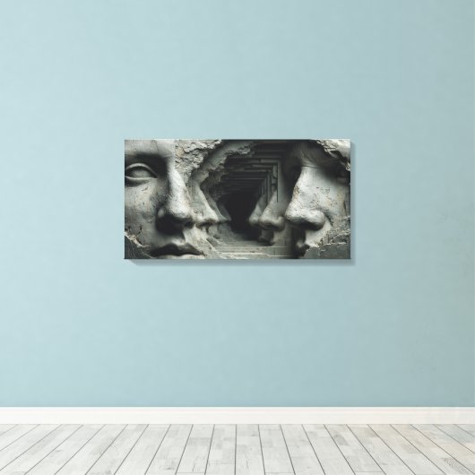 The Chiseled infinity キャンバスプリント (インサイチュ (ウッドフロア))