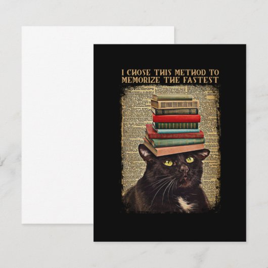 The Chose This Method To Memorize The Fastest サンキューカード (正面/裏面)