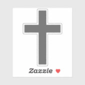 The Christian Cross (grey) シール (シート)