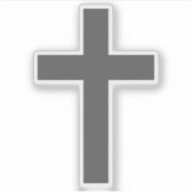 The Christian Cross (grey)