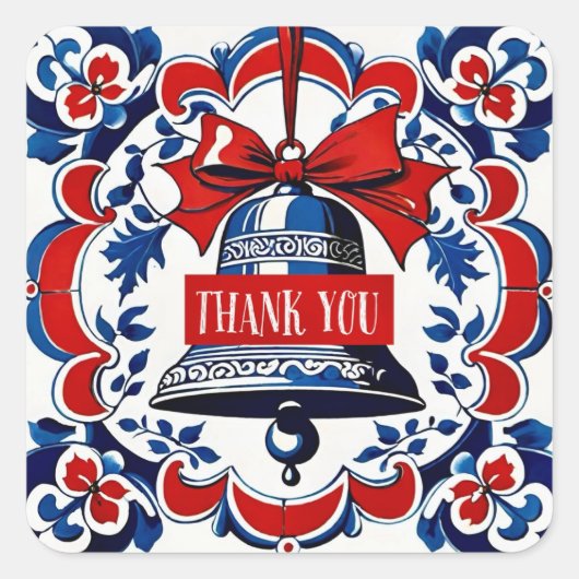 The Christmas Bell and the Mysterious Guest スクエアシール (正面)