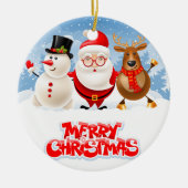 The Christmas Crew  セラミックオーナメント (正面)