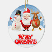 The Christmas Crew  セラミックオーナメント (左)