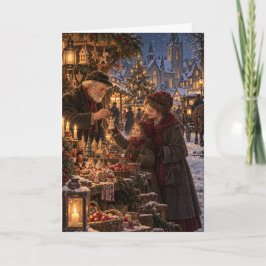 The Christmas Eve Market | Greeting Card カード