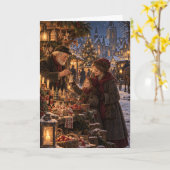 The Christmas Eve Market | Greeting Card カード (黄色い花)