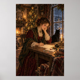 The Christmas Letter | Vintage Old World Christmas ポスター
