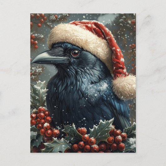 The Christmas Raven ポストカード (正面)