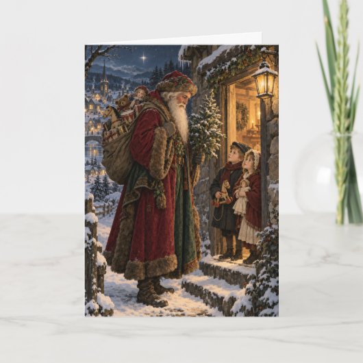 The Christmas Visitor | Christmas Greeting Card カード (正面)