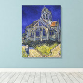 The Church at Auvers by Vincent vanゴッホ キャンバスプリント (インサイチュ (ウッドフロア))