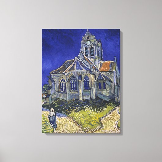 The Church at Auvers by Vincent vanゴッホ キャンバスプリント (正面)