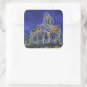 The Church at Auvers by Vincent vanゴッホ スクエアシール (バッグ)