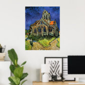 The Church at Auvers by Vincent vanゴッホ ポスター (ホームオフィス)