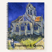 The Church at Auvers, by Vincent Van ゴッホ ノートブック (正面)