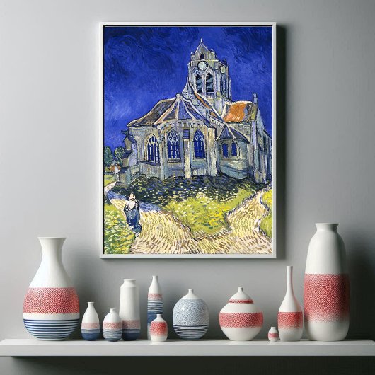 The Church at Auvers, by Vincent Van ゴッホ ポスター