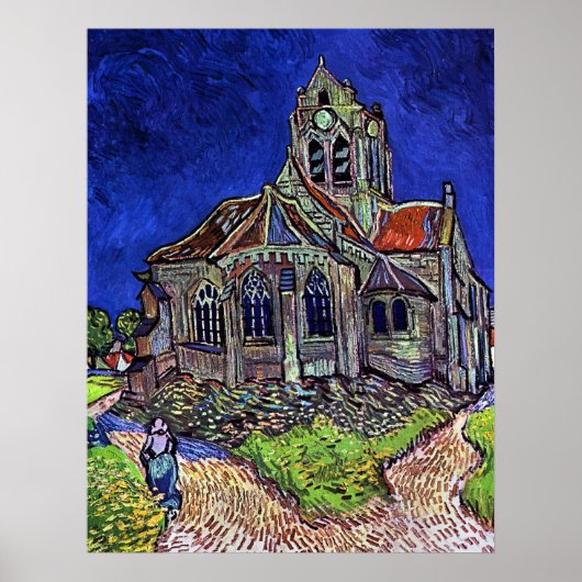 The Church at Auvers by Vincent van Gogh 1890 ポスター (正面)