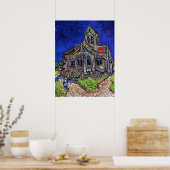 The Church at Auvers by Vincent van Gogh 1890 ポスター (キッチン)