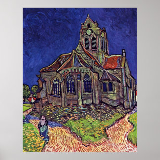 The Church at Auvers-sur-Oise by Vincent van Gogh ポスター