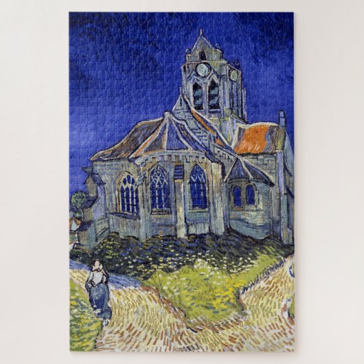 The Church at Auvers, Van Gogh ジグソーパズル (縦)