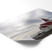 The church o Vik in Iceland ポスター (角)