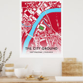 The City Ground Poster - Home of Notingham Forest ポスター (キッチン)