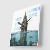 The City that time forgot スクエア壁時計 (傾斜)