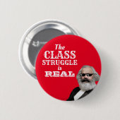 The Class Struggle is Real Cool Marx 缶バッジ (正面&裏面)