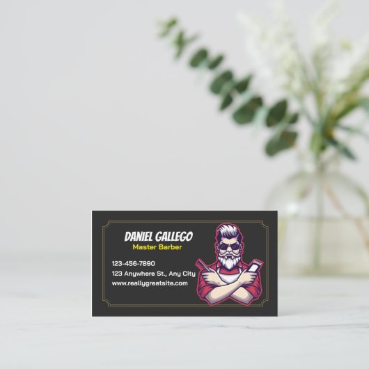 The Classic Cut Barber 名刺 (スタンド正面)