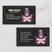 The Classic Cut Barber 名刺 (正面/裏面)