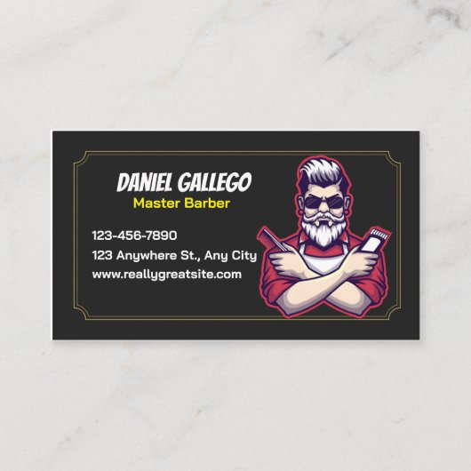 The Classic Cut Barber 名刺 (正面)
