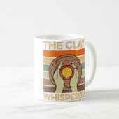The Clay Whisperer Retro Ceramics Artist Clay Pott コーヒーマグカップ (正面右)