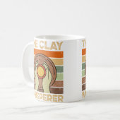 The Clay Whisperer Retro Ceramics Artist Clay Pott コーヒーマグカップ (正面左)