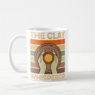 The Clay Whisperer Retro Ceramics Artist Clay Pott コーヒーマグカップ