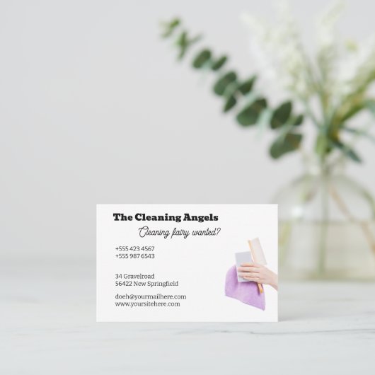 The Cleaning Angels 1 - cleaning - housekeeping 名刺 (スタンド正面)