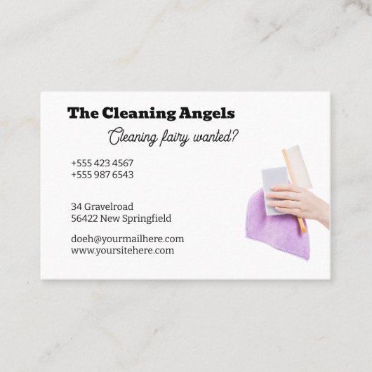 The Cleaning Angels 1 - cleaning - housekeeping 名刺 (正面)