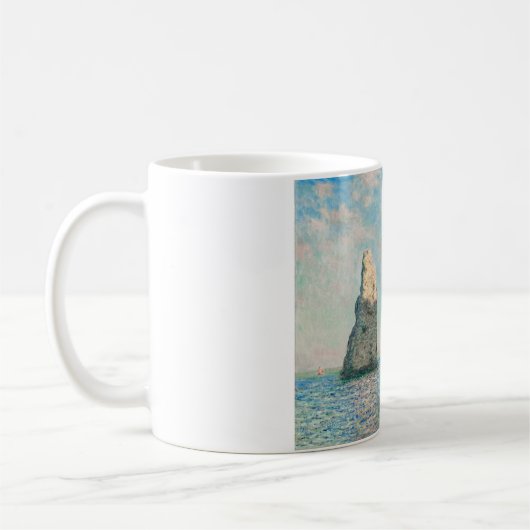 The Cliffs at Etretat 1885 by Claude Monet コーヒーマグカップ (左)
