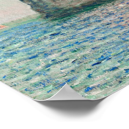 The Cliffs at Etretat 1885 by Claude Monet ポスター (角)