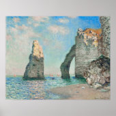 The Cliffs at Etretat 1885 by Claude Monet ポスター (正面)