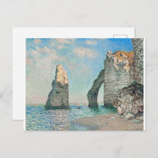 The Cliffs at Etretat 1885 by Claude Monet ポストカード (正面/裏面)