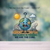 The Clock Is Ticking | Eco Awareness Earth  アクリルサイン (ニュートラル)