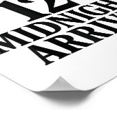 The Clock Strikes 12 Midnight Arrives Meme  ポスター (角)