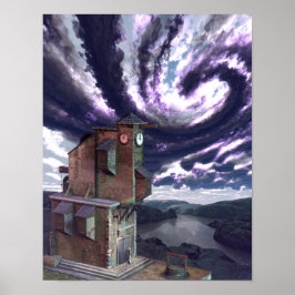 The Clock-Tower (11" x 14") Art Print Poster ポスター