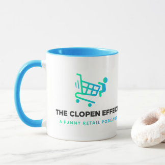 The Clopen Effect - Black Logo Two-Tone Coffee Mug マグカップ