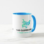 The Clopen Effect - Black Logo Two-Tone Coffee Mug マグカップ (正面右)