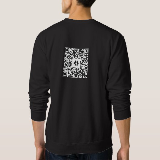 The Clopen Effect QR code Sweatshirt スウェットシャツ (裏面)