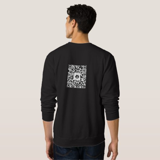 The Clopen Effect QR code Sweatshirt スウェットシャツ (裏面フル)