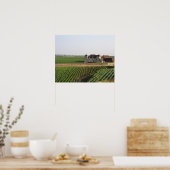 The Clos de Vougeot 16th century monastery and ポスター (キッチン)