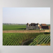 The Clos de Vougeot 16th century monastery and ポスター (正面)