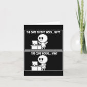The Code Doesn't Work Funny Programmer Computer En カード (正面)