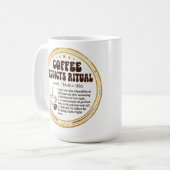 The Coffee Addict's mug - Funny Retro gifts  コーヒーマグカップ (正面左)