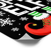 The Coffee Elf Shirt Men Women Family Matching Chr ポスター (角)